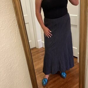 CP shades linen maxi skirt